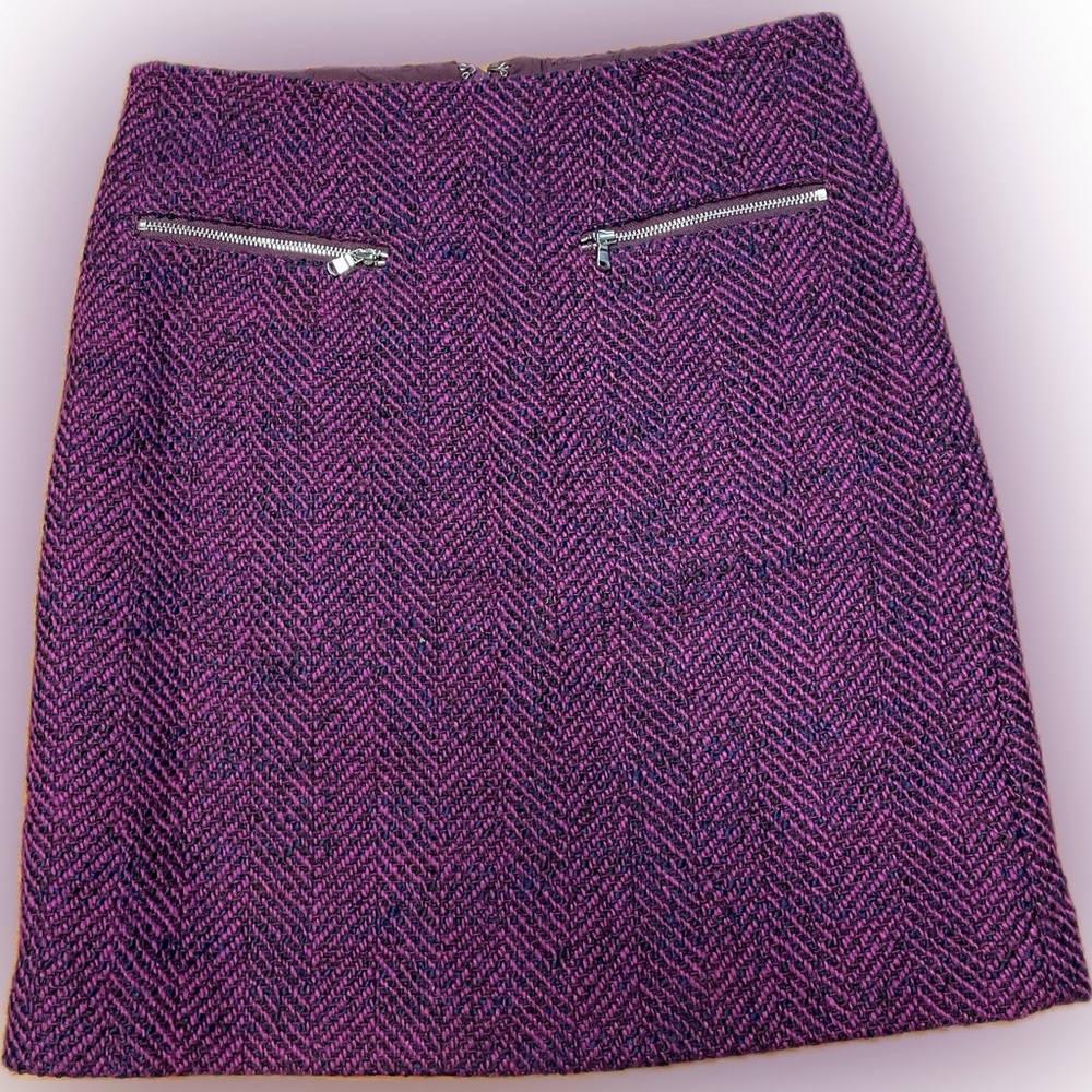LOFT Purple Mini Skirt